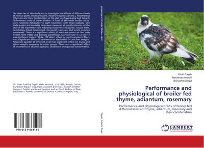 Performance and physiological of broiler fed thyme, adiantum, rosemary