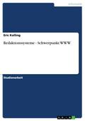 Redaktionssysteme - Schwerpunkt WWW