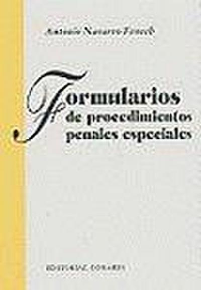 Formularios de procedimientos penales especiales