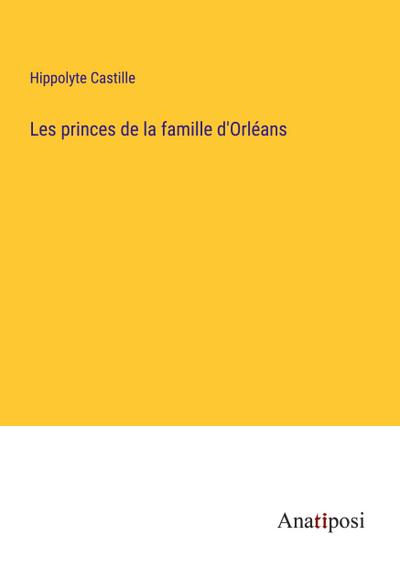 Les princes de la famille d’Orléans
