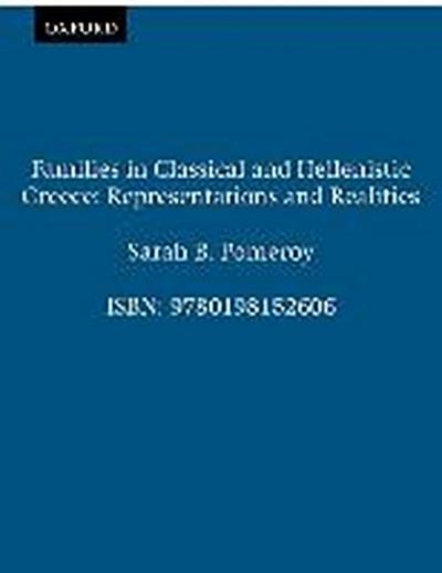 Families in Classical and Hellenistic Greece