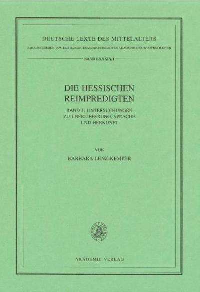 Die Hessischen Reimpredigten