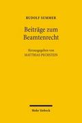 Beiträge zum Beamtenrecht