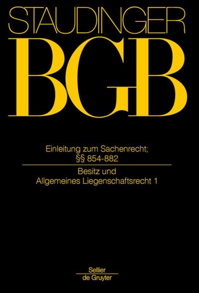 Einleitung zum Sachenrecht; §§ 854-882