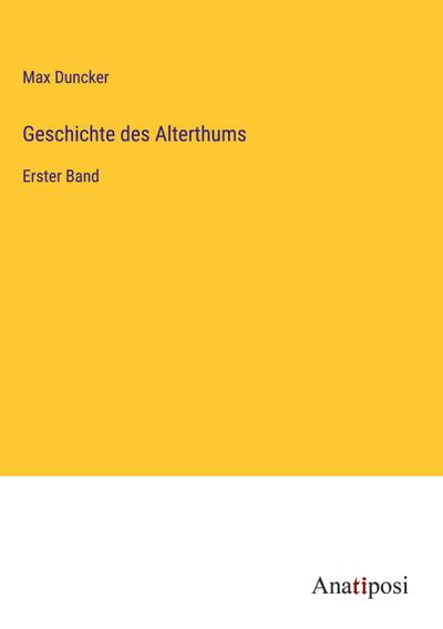 Geschichte des Alterthums