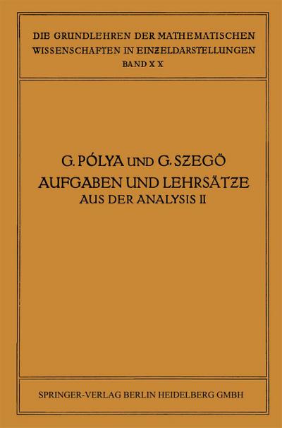 Aufgaben und Lehrsätze aus der Analysis