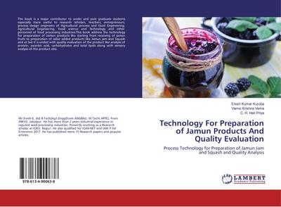 Technology For Preparation of Jamun Products And Quality Evaluation