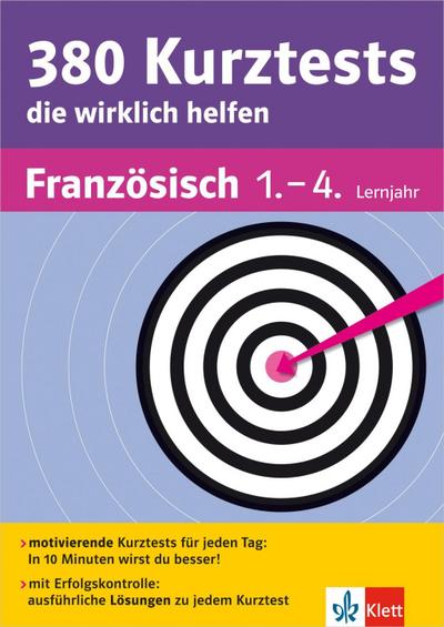 380 Kurztests die wirklich helfen Französisch, 1.-4. Lernjahr