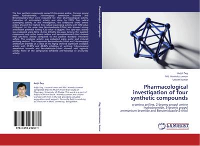 Pharmacological investigation of four synthetic compounds