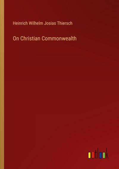 On Christian Commonwealth