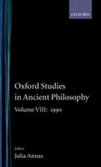 Oxford Studies in Ancient Philosophy