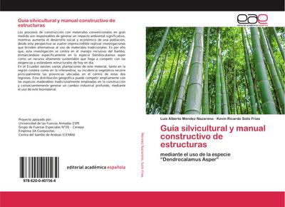 Guía silvicultural y manual constructivo de estructuras