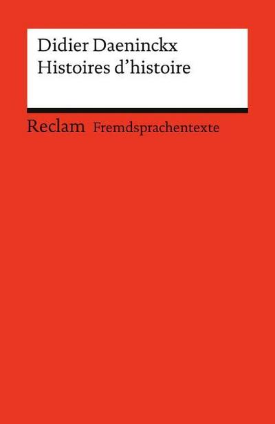 Histoires d’histoire