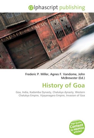 History of Goa - Frederic P. Miller