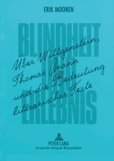 Blindheit und Erlebnis
