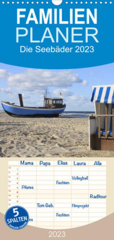 Familienplaner Die Seebäder 2023 (Wandkalender 2023 , 21 cm x 45 cm, hoch)