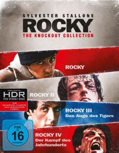 Rocky 4-Film Collection, 3 4 UHD-Blu-ray + 1 Blu-ray