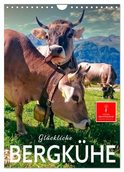 Glückliche Bergkühe (Wandkalender 2026 DIN A4 hoch), CALVENDO Monatskalender