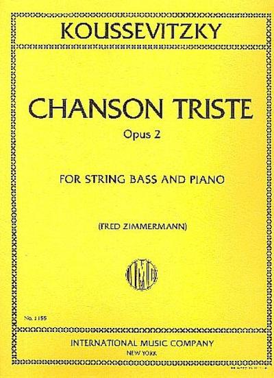 Chanson triste op.2for double bass and piano