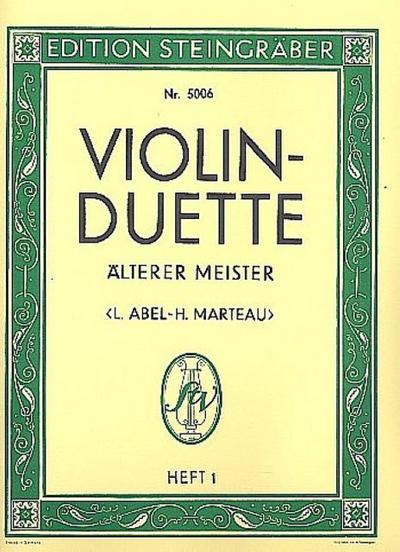 50 Violin-Duette älterer Meister Band 1 (1. Lage)für 2 Violinen