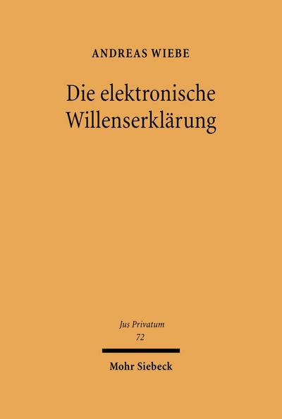 Die elektronische Willenserklärung