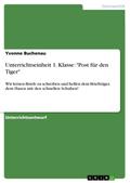Unterrichtseinheit 1. Klasse: "Post für den Tiger"