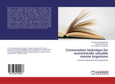 Conservation technique for economically valuable marine organisms