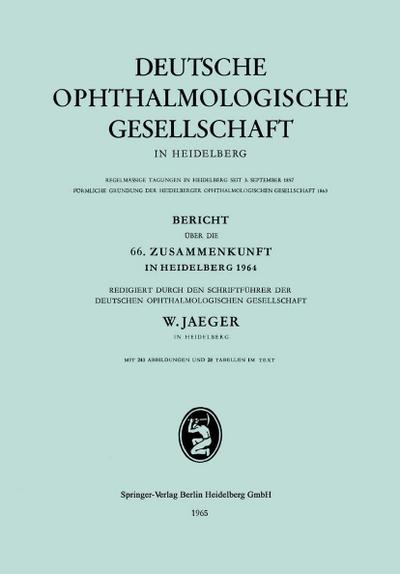 Bericht über die 66. Zusammenkunft in Heidelberg 1964