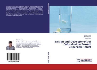 Design and Development of Cefpodoxime Proxetil Dispersible Tablet