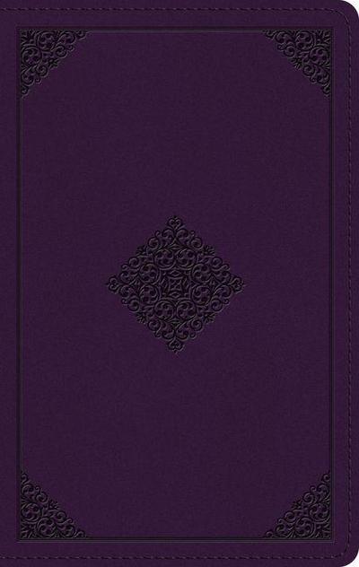ESV Giant Print Personal Size Bible, Red Letter (Trutone, Lavender, Ornament Design)