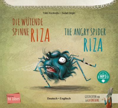 Die wütende Spinne Riza (Deutsch-Englisch)