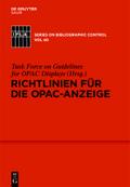 Richtlinien für die OPAC-Anzeige