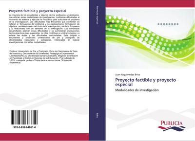 Proyecto factible y proyecto especial