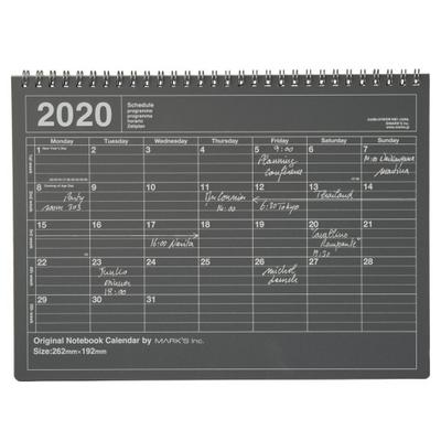 MARK’S 2020 Tischkalender M // Black