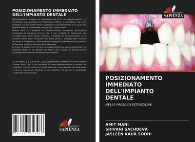 POSIZIONAMENTO IMMEDIATO DELL’IMPIANTO DENTALE