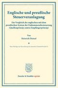 Englische und preußische Steuerveranlagung.