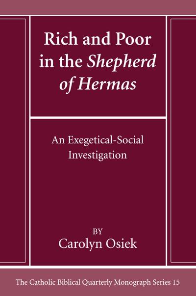 Rich and Poor in the Shepherd of Hermas