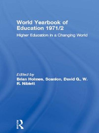 World Yearbook of Education 1971/2