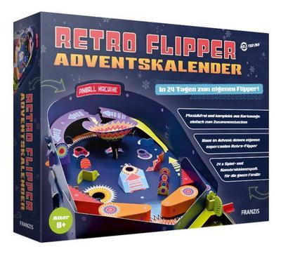 Retro Flipper Adventskalender, in 24 Tagen zum eigenen Flipper, für Kinder ab 8 Jahren