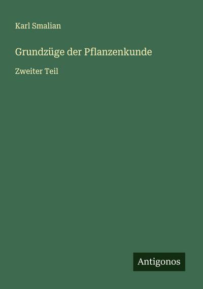 Grundzüge der Pflanzenkunde