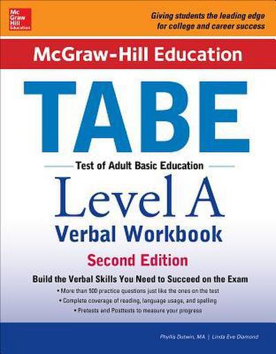 McGraw-Hill Education Tabe Level a Verbal Workbook, Second Edition