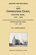 History and Records of the First Congregational Church, Hanover, Mass., 1727-1865