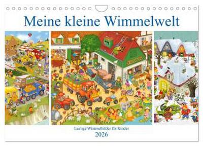 Meine kleine Wimmelwelt (Wandkalender 2026 DIN A4 quer), CALVENDO Monatskalender