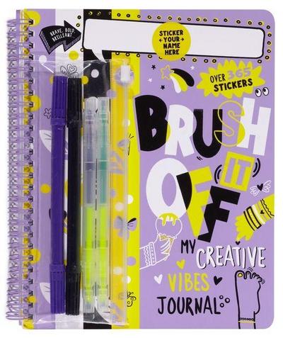 Personalized Journals Brush It Off: My Creative Vibes Journal