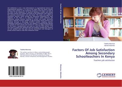 Factors Of Job Satisfaction Among Secondary Schoolteachers In Kenya