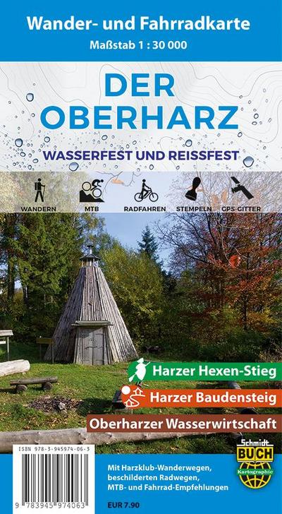 Der Oberharz Wander- und Fahrradkarte 1 : 30 000