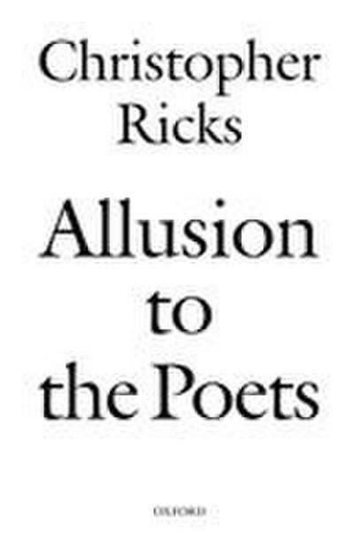 Allusion to the Poets