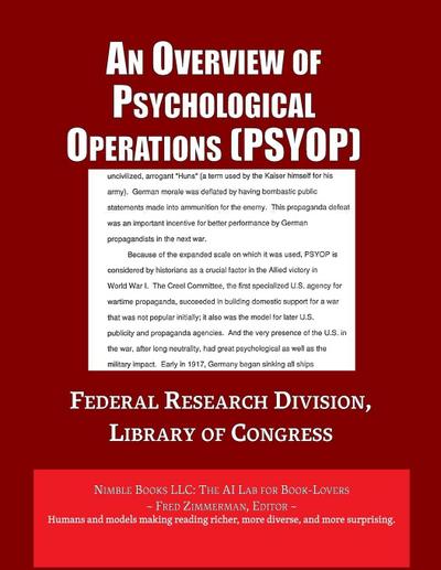 Analysis of Psychological Operations (PSYOP)