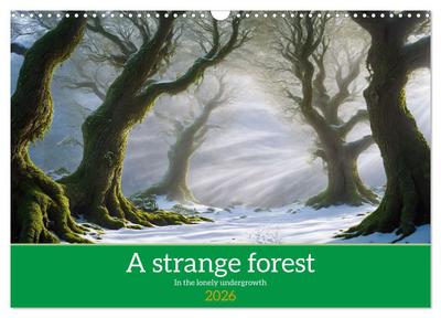 A strange forest In the lonely undergrowth (Wall Calendar 2026 DIN A3 landscape), CALVENDO 12 Month Wall Calendar