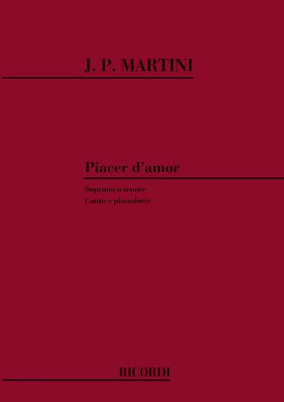Piacer d’amor für Sopran (Tenor)und Klavier